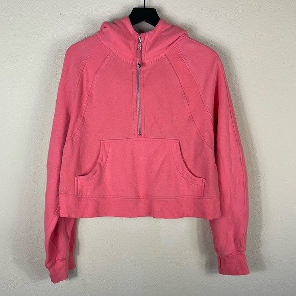 Lululemon Scuba Oversized Half-Zip Hoodie Lip Gloss Size M/L - Picture 3 of 10